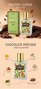 Profumo al cioccolato gourmet orientale con note di caffè, caramello e muschio