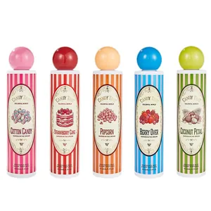 Set mit 5 bunten 168ml Körper-Duftsprays mit süßen Süßigkeiten- und Frucht-Düften