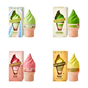 Set di profumi a forma di gelato con fragranze fruttate, flaconi da 100ml.