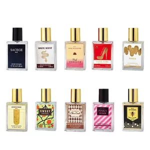 Set di 10 diversi flaconi spray di profumo da donna da 30ml con etichette colorate