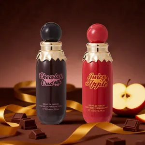 Gourmet haar en lichaam parfum spray set met chocolade oud en sappige appel geuren 200ml