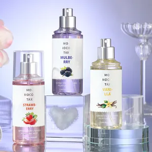 Set di tre spray corpo alle fragranze floreali e fruttate in flaconi da 88ml persistenti.