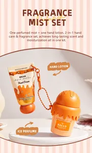 Gourmet-Duftset mit Brotmotiv, Körperspray und Handcreme für langanhaltende Feuchtigkeit.
