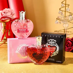 Elegant heart-shaped Princess fragrance for women featuring a luxury crown cap design