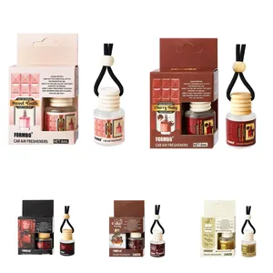 8ml car air freshener perfume hanging pendant set with five unique fragrance variants