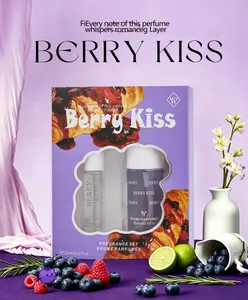 Berry Kiss gourmet fragrance gift set with 10ml perfume and 60ml body spray mist