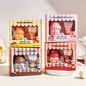 Süßes Gourmet Duft Geschenkset Für Damen Cupcake Form Body Mist Und Handcreme Set Langanhaltendes Parfüm Hautpflege Geschenk