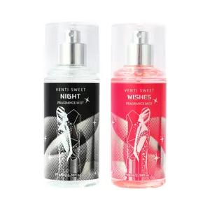 Set of two long-lasting floral fragrance mists for women in Night and Wishes scents