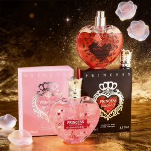 Romantic Heart Shaped Women Perfume Long Lasting Fragrance Mist Princess Crown Cap Elegant Scent Gift