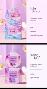 Dream Eiffel solid perfume balm set featuring Baby Sweet and Sugar Life fragrance notes