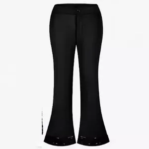 Pantalones de campana retro disco negro para hombre años 70 para disfraces y escenarios