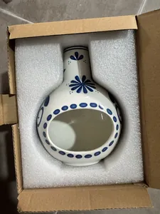 Quemador de incienso de cerámica embalado en espuma y caja de cartón protectora