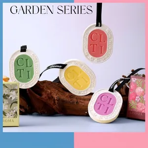 Aromatherapy Gypsum Wax Tablet For Wardrobe Bedroom Car Hanging Scented Stone Air Freshener With Ribbon Gift For Women