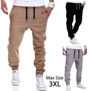 Men Casual Fashion Harem Joggers Sweatpants Elastic Drawstring Waist Drop Crotch Loose Trousers For Daily Sports