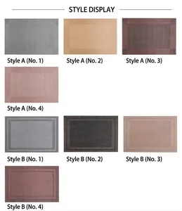 Overview of multiple woven PVC placemat styles and colors for elegant dining tables