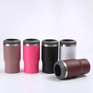 Lot de refroidisseurs de canettes isolés en acier inoxydable de 14oz colorés