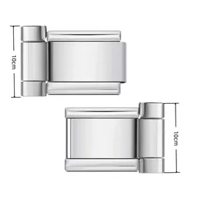 Technische Details der polierten Edelstahl-Uhrenarmband-Anschlüsse mit 10 cm Höhe