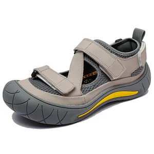 Sandales de randonnée pour hommes à bout fermé avec mesh respirant et semelle antidérapante