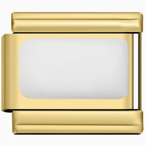 Goudkleurige roestvrijstalen modulaire bedel-link voor DIY Italiaanse stijl armbanden