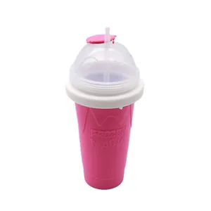 Bicchiere Frozen Magic rosa per granite da spremere per fresche bevande estive