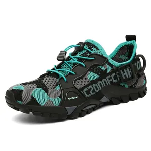 Men's Outdoor Water Shoes Breathable Mesh Sport Shoes Anti-slip Wear-resistant Hiking Wading River Tracing Shoes