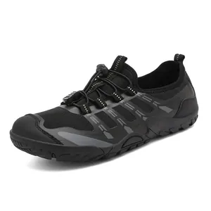 Men Outdoor Wading Shoes Quick Drying Breathable Mesh Sneakers Non-Slip Rubber Sole Casual Hiking Walking Sport Shoes