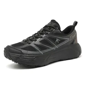 Unisex Chunky Running Shoes Breathable Mesh Synthetic Leather Patchwork Thick Sole Anti Slip Athletic Sneakers Casual Dad Shoes