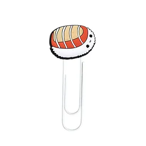 Creative sushi-shaped cartoon paperclip bookmark for office and school supplies