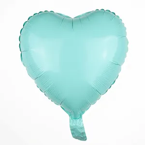 Globo de papel de aluminio azul claro con forma de corazón para Año Nuevo 2026 decoración