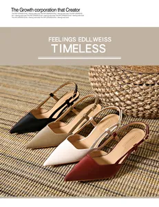 Κομψές γυναικείες μυτερές γόβες slingback σε μπορντό, λευκό, μπεζ και μαύρο χρώματα