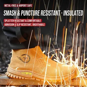 Professionele ademende veiligheidswerkschoenen met antiperforatiebescherming voor lassen