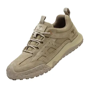 Durable men's khaki safety shoes with 6KV insulation and anti-puncture protection