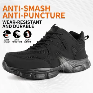 Zapatos de trabajo de seguridad con punta de acero para protección antiperforación