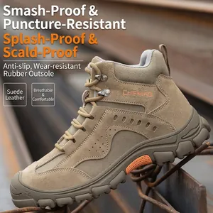 Chaussures de sécurité homme respirantes anti-écrasement et anti-perforation