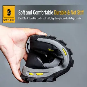 Zapatos de seguridad para hombre flexibles y transpirables con suelas antipinchazos