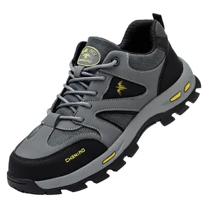 Zapato de seguridad gris transpirable con aislamiento de 6KV y punta de acero reforzada