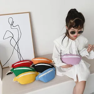 Sacs bananes multicolores en toile pour enfants avec sangle réglable pour garçons et filles