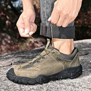 Chaussures de randonnée en cuir de porc pour hommes pour le travail et les loisirs