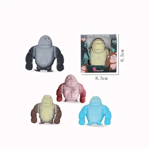 Realistisches Gorilla Squishy Spielzeug Stressabbau Quetschspielzeug Lustiges Sensorisches Fidget Spielzeug Für Kinder Erwachsene TPR Gorilla