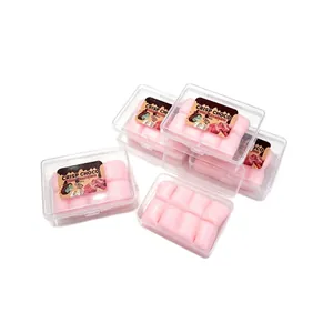 Roze krokante chocoladevorm squishy stressverlichtend speelgoed in plastic doosjes