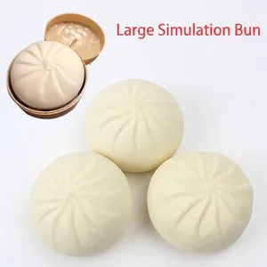 Grande giocattolo da spremere baozi di simulazione in morbido materiale TPR antistress
