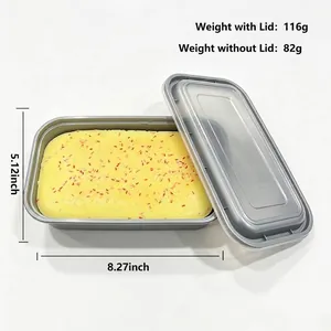 Slow rebound cake-shaped stress relief toy showing dimensions 21x13cm and product weight