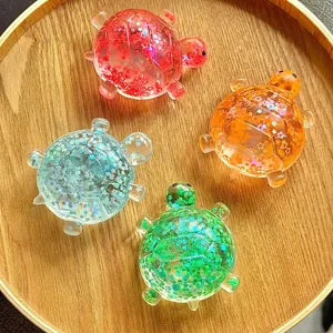 Schildkröte Knautschspielzeug Stressabbau Spielzeug Große Maltose Pailletten Schildkröte Langsam Rückfedernd Quetschspielzeug Für Kinder Erwachsene Geschenk