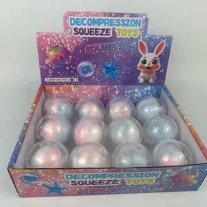 12-piece boxed set of colorful capsule decompression squishy toys for kids stress relief