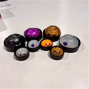 Halloween Mystery Dumpling Squishy Kreatives Stressabbau-Spielzeug Glitzer Cartoon Simulation Squeeze Spielzeug Für Party Kinder Erwachsene