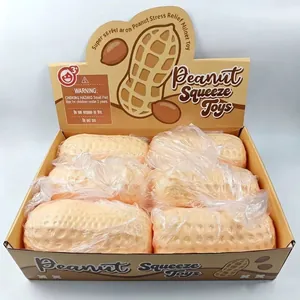 Ρεαλιστικό Φιστίκι Μπανάνα Squishy Παιχνίδι Μαλακό TPR Γεμισμένο με Αλεύρι Ανακούφιση από το Στρες Αισθητηριακό Παιχνίδι Fidget