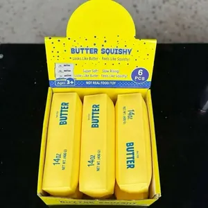 Langsam aufsteigendes Butter-Squishy-Spielzeug-Set in der Displaybox