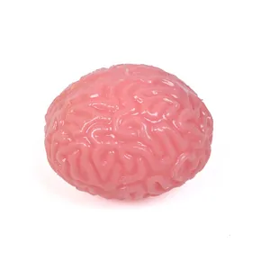 Rosa gehirnförmiges Stressabbau-Quetschspielzeug, Wasserball für Streiche und Spiel