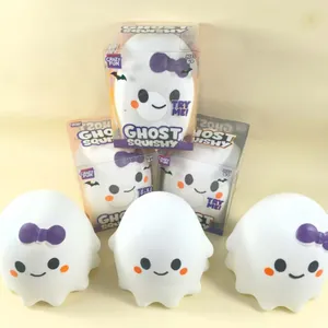 Χαριτωμένα παιχνίδια ghost squishy 16 cm που δείχνουν τη συσκευασία και τις λεπτομέρειες
