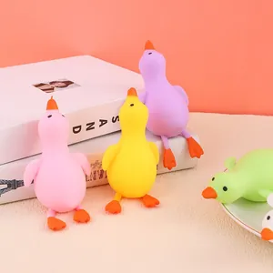 Set bunter weicher Gans-Squishy-Spielzeuge zum Stressabbau und Büro-Sensorikspaß